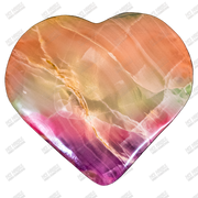 Hand Carved Glow-in-the-Dark Heart Of Stone