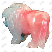 Hand Crafted Glow-in-the-Dark Marble Lion Sculpture 