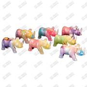 Hand Carved, Glow-in-the-Dark Rhino