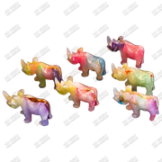 Hand Carved, Glow-in-the-Dark Rhino