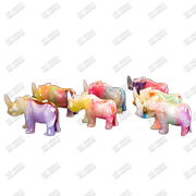 Hand Carved, Glow-in-the-Dark Rhino
