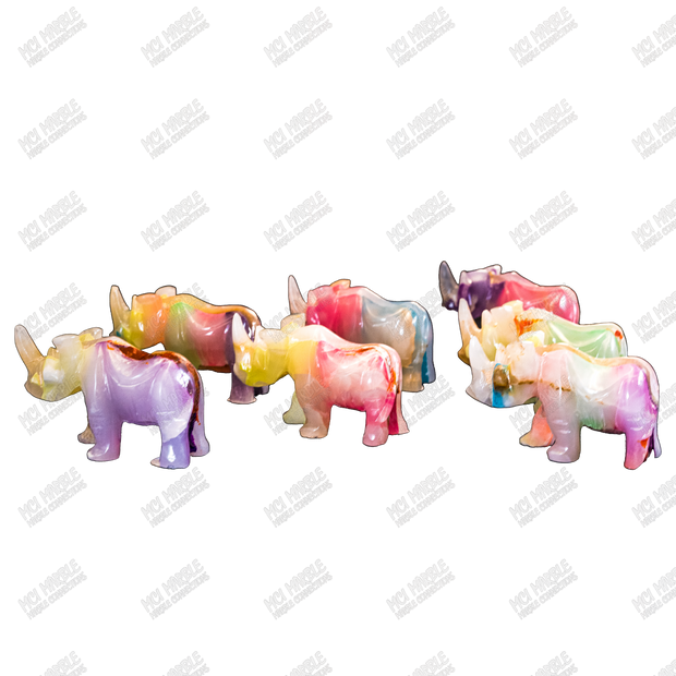 Hand Carved, Glow-in-the-Dark Rhino