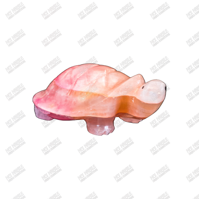 Hand Carved, Glow-in-the-Dark Onyx Marble Tortoise