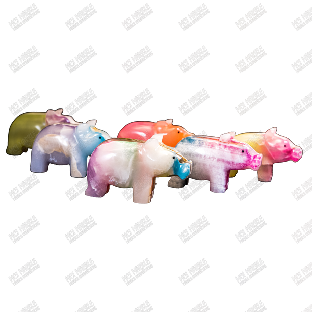 Hand Carved Glow-in-the-Dark Hippo