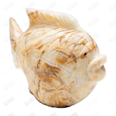Hand Carved Onyx Marble Fish - Crystal Decor