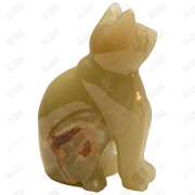 Hand Carved Onyx Cat - Marble Cat