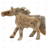 Hand Carved Onyx Horse Sculpture - Home Décor