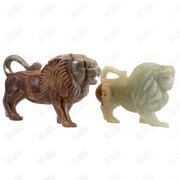 Hand Carved Onyx Lion Sculpture - Home Decor