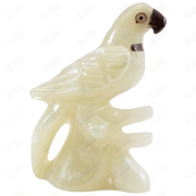Hand-Crafted Green Onyx Parrots Stone - Marble Decor