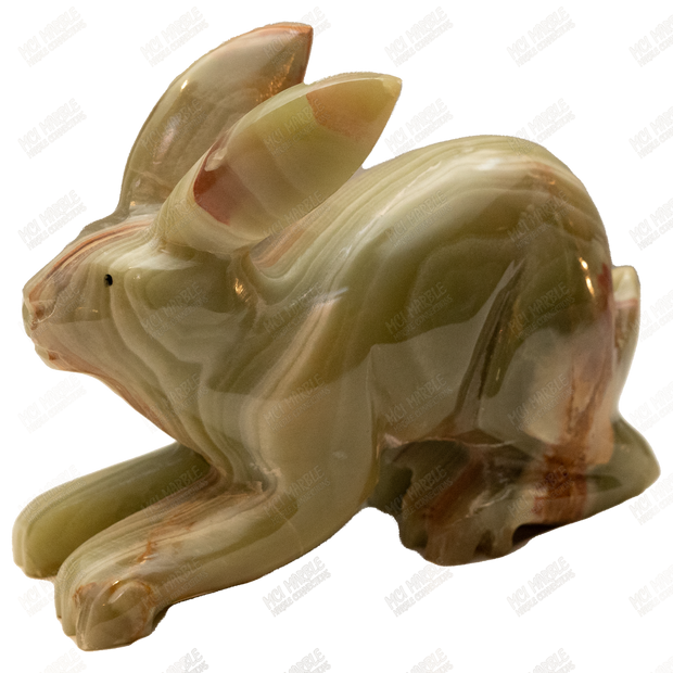Hand Carved Onyx Rabbit - Bunny Onyx