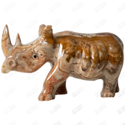 Hand Carved Onyx Rhino Sculpture - Rhino Statue
