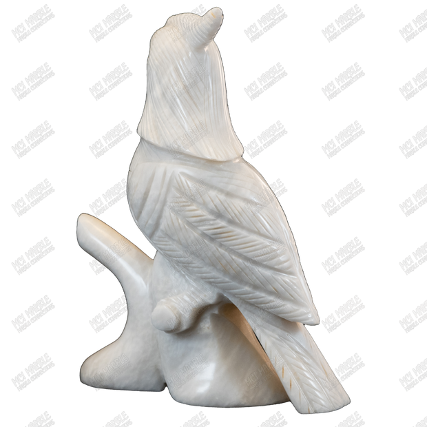 Hand Carved Onyx Parrots